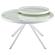 Briggs Round Marble Printed Glass Top Coffee Table White by Coaster