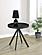 Briggs Round Marble Printed Glass Top End Table Black by Coaster