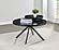 Briggs Round Marble Printed Glass Top Coffee Table Black by Coaster