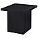 Max Square Engineered Laminate End Side Table Black by Coaster