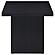 Max Square Engineered Laminate End Side Table Black by Coaster