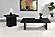 Max Square Engineered Laminate End Side Table Black by Coaster