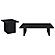 Max 2-piece Rectangular Coffee and End Table Set Black by Coaster