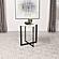 Tobin Square Marble Top End Table White and Black by Coaster