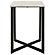 Tobin Square Marble Top End Table White and Black by Coaster