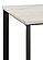 Tobin Square Marble Top End Table White and Black by Coaster