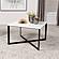 Tobin Square Marble Top Coffee Table White and Black by Coaster