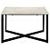 Tobin Square Marble Top Coffee Table White and Black by Coaster