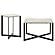 Tobin 2-piece Marble Top Coffee and End Table Set White by Coaster