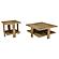 Dawn 2-piece Round Coffee and End Table Set Mango Brown by Coaster