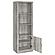 Burke 3-shelf Media Tower w/Storage Cabinet Grey Driftwood by Coaster