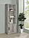 Burke 3-shelf Media Tower w/Storage Cabinet Grey Driftwood by Coaster