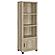 Sachin 3-shelf Media Tower w/Storage Cabinet Antique Pine by Coaster