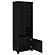 Jupiter 3-shelf Media Tower Bookcase w/Storage Cabinet Black by Coaster