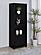 Jupiter 3-shelf Media Tower Bookcase w/Storage Cabinet Black by Coaster