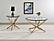 Brooke 2-piece Round Coffee and End Table Set Rose Brass by Coaster