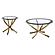 Brooke 2-piece Round Coffee and End Table Set Rose Brass by Coaster