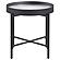 Ozella Round End Side Table w/Recessed Top Sandy Black by Coaster