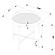 Ozella Round End Side Table w/Recessed Top Sandy Black by Coaster