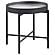 Ozella Round End Side Table w/Recessed Top Sandy Black by Coaster