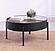 Ozella Round Coffee Table w/Hidden Storage Sandy Black by Coaster