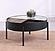 Ozella Round Coffee Table w/Hidden Storage Sandy Black by Coaster