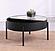 Ozella Round Coffee Table w/Hidden Storage Sandy Black by Coaster