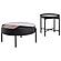 Ozella 2-piece Round Coffee and End Table Set Sandy Black by Coaster