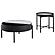 Ozella 2-piece Round Coffee and End Table Set Sandy Black by Coaster