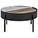 Ozella 2-piece Round Coffee and End Table Set Sandy Black by Coaster