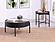 Ozella 2-piece Round Coffee and End Table Set Sandy Black by Coaster