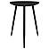 Odessa Triangular Solid Wood End Table Black by Coaster