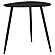 Odessa Triangular Solid Wood End Table Black by Coaster