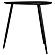 Odessa Triangular Solid Wood End Table Black by Coaster
