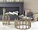 Monett Round End Table Chocolate Chrome and Clear by Coaster
