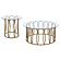 Monett 2-piece Coffee and End Table Set Chocolate Chrome by Coaster