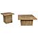 Devar 2-piece Square Coffee and End Table Set Mango by Coaster