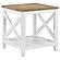 Maisy Square Wooden End Table With Shelf Brown and White by Coaster