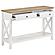 Maisy Rectangular Wooden Sofa Table w/Shelf Brown and White by Coaster