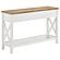 Maisy Rectangular Wooden Sofa Table w/Shelf Brown and White by Coaster