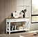 Maisy Rectangular Wooden Sofa Table w/Shelf Brown and White by Coaster
