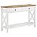 Maisy Rectangular Wooden Sofa Table w/Shelf Brown and White by Coaster