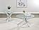 Kenzie Round Tempered Glass Top End Side Table Chrome by Coaster