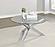 Kenzie Round Tempered Glass Top Cocktail Coffee Table Chrome by Coaster
