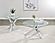Kenzie Round Tempered Glass Top Cocktail Coffee Table Chrome by Coaster