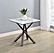 Carvell Square Sintered Stone End Side Table Mirage White by Coaster