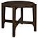 Cota Round Solid Wood End Table Dark Brown by Coaster