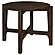 Cota 2-piece Solid Wood Coffee and End Table Set Dark Brown by Coaster