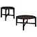Cota 2-piece Solid Wood Coffee and End Table Set Dark Brown by Coaster