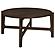 Cota Round Solid Wood Coffee Table Dark Brown by Coaster
